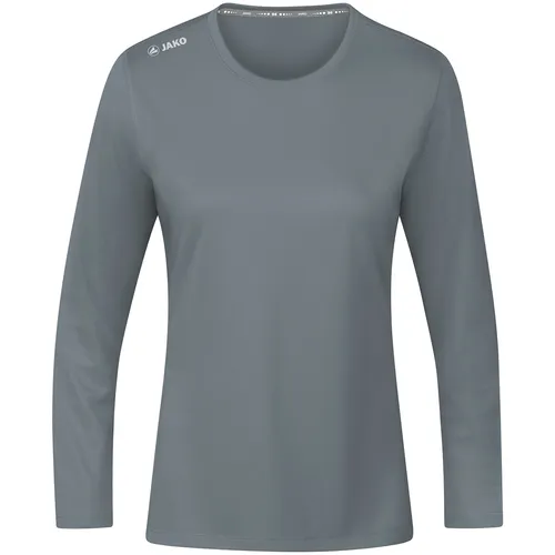 JAKO Damen Longsleeve Run 2.0, Steingrau, 34