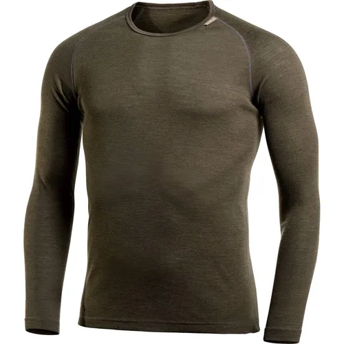 Woolpower Crewneck Lite pine green S von Woolpower