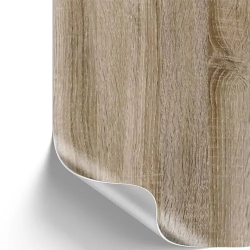 [13,89€/m²] Klebefolie in Holz-Optik inkl. Rakel & E-Book I Selbstklebende Holz Folie für Möbel & Küche - hitzebeständig & abwaschbar I Möbelfolie I Dekofolie (Sonoma Eiche hell, 5m x 67,5cm)