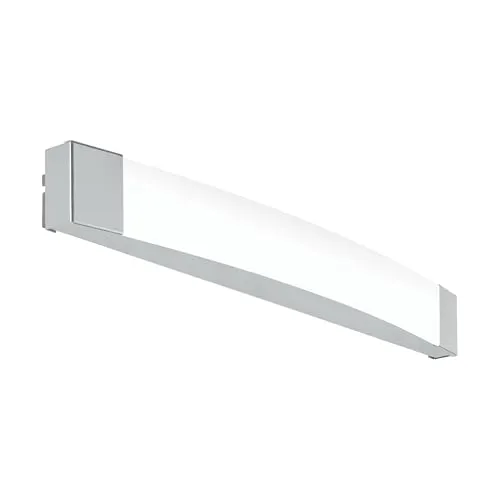 EGLO LED Wandlampe Siderno - 1-Flammige Spiegelleuchte - Wandleuchte für Badezimmer, spritzwassergeschützt (IP44) und energiesparende LEDs für angenehmes Licht. Zeitloses Design, ideal für jeden Stil.