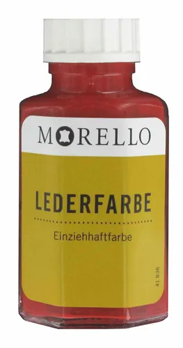  Lederfarbe Morello Einziehhaftfarbe zum färben ROT 40 ml 23,70€/100ml