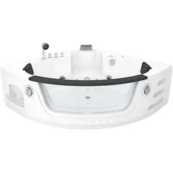 Whirlpool Pool Badewanne W05H-TH-SC 140x140cm - Sanitäranlagen & Zubehör – Genießen Sie Entspannung pur mit einem leistungsstarken Whirlpool, der sich durch eine aktive Reinigungsfunktion der Schläuche und ein elegantes Design auszeichnet.