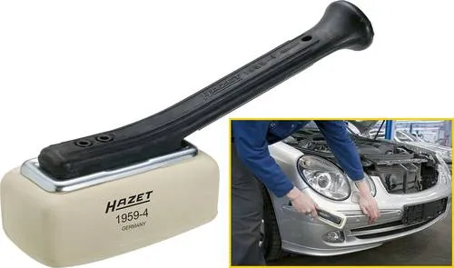 Hazet 1959-4 Klebschlaghammer 1302g - Hämmer für materialschonende Arbeiten, ideal zum Anbringen von Zierleisten und für kratzempfindliche Teile. Made in Germany mit verstellbarem Griff für optimale Handhabung.