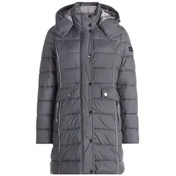 Betty Barclay Steppjacke Damen grau 38 mit abnehmbarer Kapuze