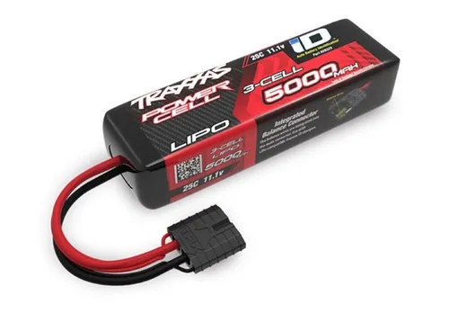Traxxas 2832X LiPo-Akku 3S 11,1V 5000mAh 25C - Hochleistungs-LiPo-Akku für RC-Fahrzeuge, mit iD-Erkennung für einfache Handhabung und optimale Leistung im Maßstab 1:8 bis 1:12.