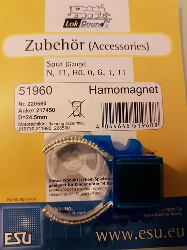 Produktbild ESU 51960 Permanentmagnet grossen Scheibenkollektormotor z.B. m. ESU 54610 NEU
