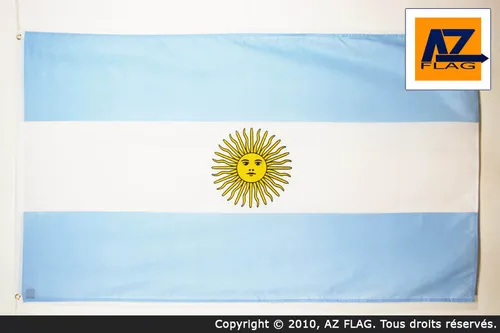 FLAGGE ARGENTINIEN 90x60cm - ARGENTINISCHE FAHNE 60 x 90 cm feiner polyester -