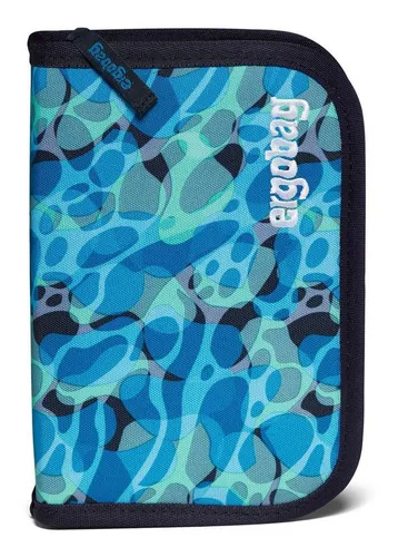 ergobag Federmäppchen Set 22-teilig - Dunkelblau, mit Lyra Buntstiften, Stundenplan-Fach und nachhaltigen Materialien aus recycelten PET-Flaschen