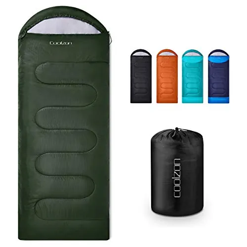 Coolzon Schlafsack für Erwachsene, wasserdicht und ultraleicht für 3-4 Jahreszeiten