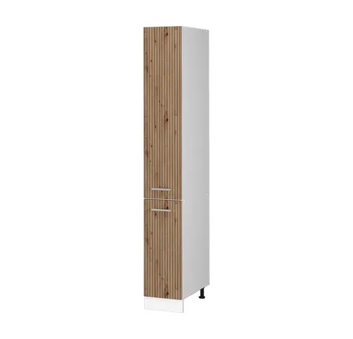 Vicco Hochschrank R-Line, Artisan-Eiche/Weiß, 30 cm - Hochschrank für Kühlschränke, stilvolles Design in Artisan Eiche/Weiß, höhenverstellbare Füße für individuelle Anpassung.