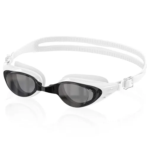 Ambienden Antibeschlag-Schwimmbrille Unisex | Schwimmbrille Erwachsene UV-Schutz Wasserdicht Silikondichtungen | Selbstjustierender Nasensteg Taucherbrille FüR Herren Und Damen