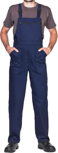 ProWear Arbeitslatzhose Herren Arbeitshose Latzhose, Dunkelblau, Gr.- M