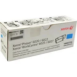 Original Xerox Toner 106R02756 cyan für Phaser 6020 6022 6027 - B-Ware - Echt/Original Tonerkassette für brillante Druckergebnisse, ideal für hochwertige Farbdrucke in Büros.