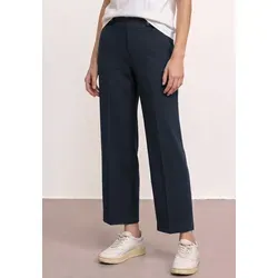 Street One Wide Leg Hose mit Knopfdetail Shadowed Navy 34 von Street One