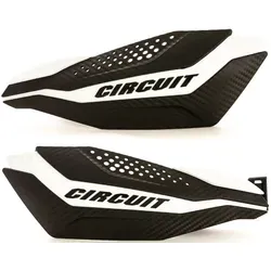 Handprotektoren Circuit Dakar Carbon-Blanco - Hochwertige Handprotektoren für Moped-Zubehör, bieten perfekten Schutz und stylisches Design für leidenschaftliche Fahrer.
