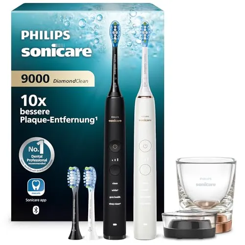Philips Sonicare DiamondClean CP2069/01 - Elektrische Zahnbürste mit Ladegerät - Elektrische Zahnbürste mit Bluetooth-Konnektivität, mehreren Reinigungsmodi und Andruckkontrolle für optimale Mundpflege.