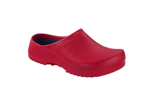 Birkenstock Super Birki Red Gr.35 - Gartenclogs in leuchtendem Rot, ideal für Freizeit und Gartenarbeit, bequem und robust für jeden Unisex-Träger.
