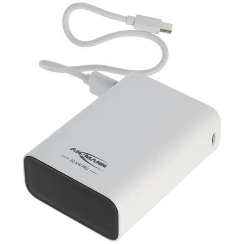 ANSMANN AG Ansmann Powerbank PB222PD 20.000mAh - Ultrakompakte Ansmann Powerbank PB222PD mit 20.000mAh, ideal für unterwegs. Schnellladefähig mit bis zu 22,5 Watt, für Smartphones und Tablets. Perfekt für Reisen und lange Ausflüge.