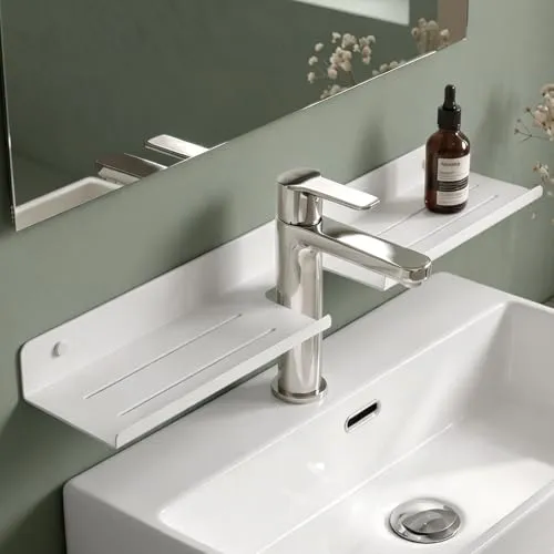 Mai & Mai Duschregal Reglo-17, sandweiß, 60cm - Praktisches Duschregal für die Wandmontage, korrosionsbeständig und platzsparend. Ideal für Ordnung im Bad oder der Küche, mit einfachem Wasserabfluss-Design und flexibler Montageoption.