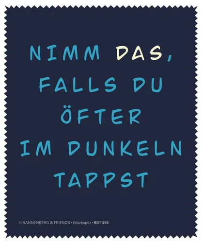 Hochwertiges Rannenberg & Friends Microfasertuch / Brillenputztuch 