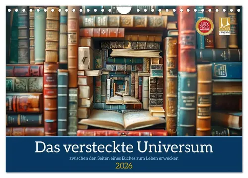 Daniela Tapper | Das versteckte Universum – Wandkalender 2026 - Schöner Wandkalender im DIN A4 Format für Fans von Belletristik und Fantasy. Entdecken Sie faszinierende Motive und lassen Sie sich inspirieren!