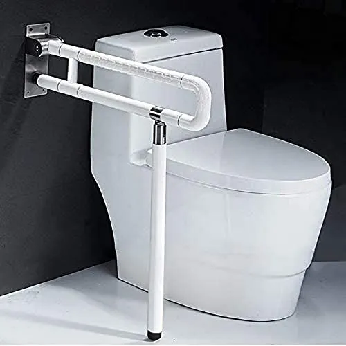 Wandstützgriff Toiletten Aufstehhilfe, Haltegriff für Senioren Weiß
