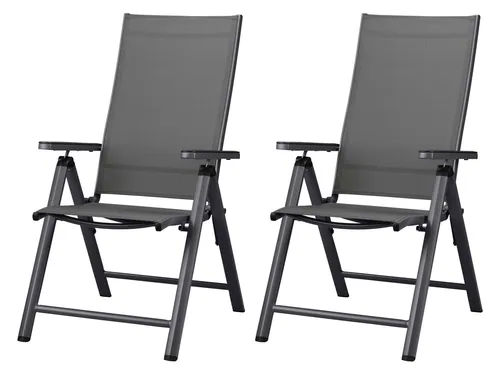 Produktbild LIVARNO home Alu-Hochlehner »Houston«, 2 Stück, grau