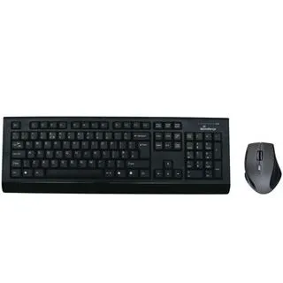 MediaRange Tastatur und Maus MROS104 Franzoesisch USB schwarz/grau