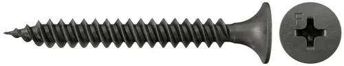 Fischer Schnellbauschrauben 665088, 3,5 x 35mm - Schnellbauschrauben für Trockenbau, mit Nadelspitze für schnellen Anbiss ohne Vorbohren und optimalem Korrosionsschutz durch schwarz phosphatierte Oberfläche. 1000 Stück im Magazin.