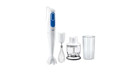 Braun Mq 3025 WH Stabmixer 700W - Stabmixer mit 700W Leistung und ergonomischem Design, ideal für müheloses Pürieren und Mixen in der Küche.