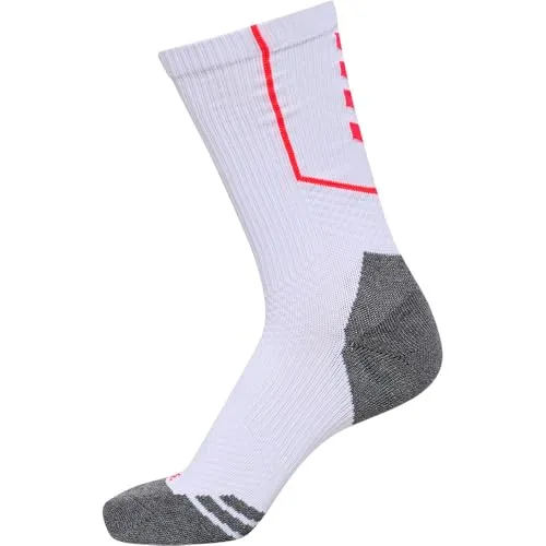 hummel, hmlPRO TRAINING SOCKS LOW, WHITE/DIVA PINK, 35/38