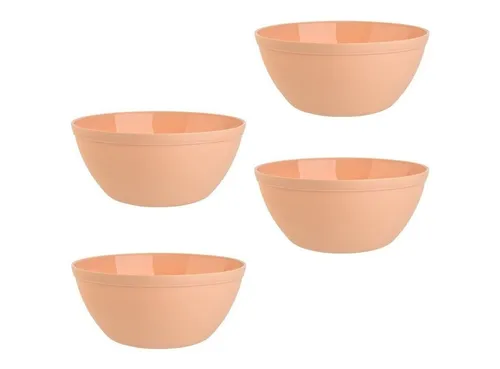 Engelland Müslischüssel Plastikschale, 900 ml, PP-Kunststoff (BPA-frei), (Vorteils-Set, 4-tlg), spülmaschinengeeignet, mikrowellengeeignet, Ø 16 cm, BPA-frei