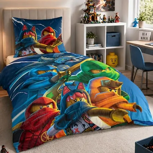 Lego Ninjago Bettwäsche 2-teilig 135x200 cm