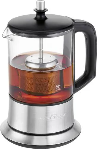 ProfiCook 2in1 Wasserkocher Teekocher mit Temperatureinstellung und 0,5L Glas-Teekanne - Perfekte Tee-Zubereitung und stilvolle Servierfunktion!