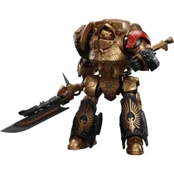 Joy Toy Warhammer Die Horus-Häresie Legio Custodes Contemptor Achillus Dreadnought 25 cm - Actionfigur des Legio Custodes Contemptor-Achillus Dreadnought, 25 cm groß, voll beweglich und detailreich, ideal für Warhammer-Fans und Tabletop-Spieler.