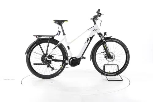 Raymon R E Bike CrossRay E 5.0 Trekking E-Bike Damen 27,5 Zoll Elektrofahrrad, 60 Nm 500 Wh, 9 Gänge, Hydraulische Scheibenbremse 169-178 cm weiß (Generalüberholt)