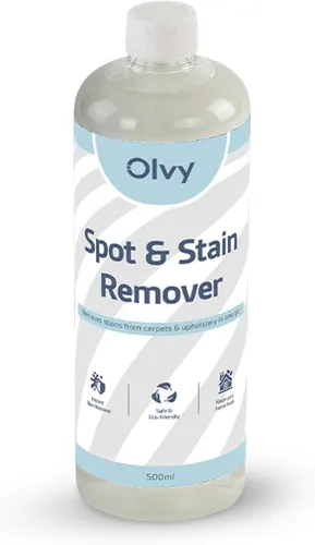 Olvy Fleckenentferner 500ml, Teppichreiniger Reinigungslösung, Leistungsstarker Fleckenentferner, Geeignet für Teppich, Sofa, Polster & Matratzen