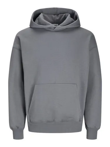 JACK & JONES Einfarbiger Kapuzenpullover für Herren - Kapuzenpullover im Wide Fit aus 70% Baumwolle und 30% Polyester, perfekt für lässige Looks und hohen Tragekomfort.