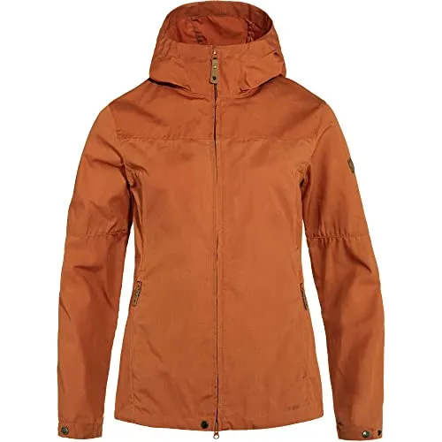 Fjällräven Damen Stina Jacket W - Terracotta Brown, XS - Funktionsjacke mit zwei Eingrifftaschen, praktischer Kapuze und hochwertigem Material - ideal für den Alltag.