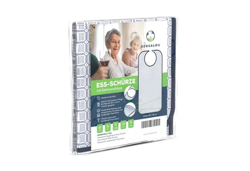 Sensalou Lätzchen Erwachsenen Lätzchen Ess Schürze Latz für Erwachsene und Senioren, (1-St), Pflegeschürze, Essschutz, Seniorenlätzchen
