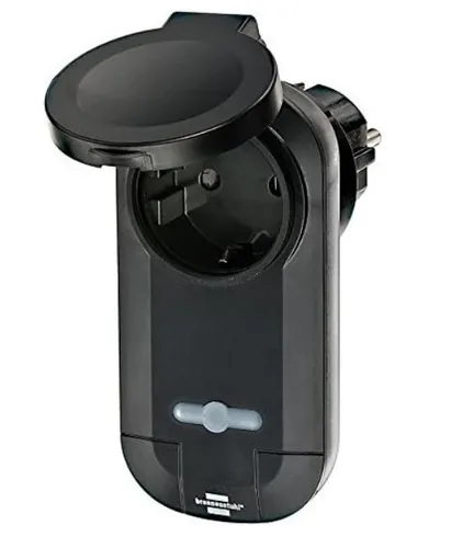 Brennenstuhl BrematicPRO Smarte Steckdose: Funksteckdose für den Außenbereich - Smart-Steckdose für den Außenbereich, wetterfest und ideal zur Steuerung von Geräten per App oder Sprachbefehl.
