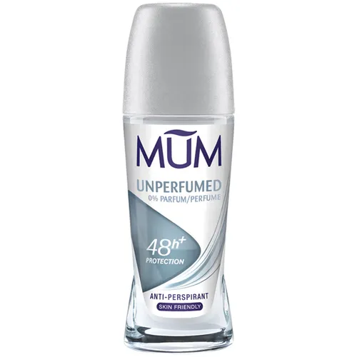 MUM Deo Roll on ohne Parfum und Allergene - Deo Roll-On für empfindliche Haut, pflegt sanft ohne Allergene und Parfum - ideal für allergieempfindliche Nutzer.