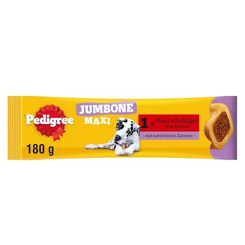 Pedigree Jumbone Riesenknochen Groß Rind & Geflügel Geschmack Hundesnack 12 x 1 Stück