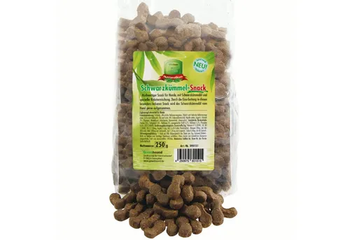 Greenhound Kräuter-Snack mit Schwarzkümmelöl 250 g – Ergänzung für Hunde, Snack für: Hunde, Ohne Zusatz von Konservierungsmitteln, Farb- und Aromastoffen.