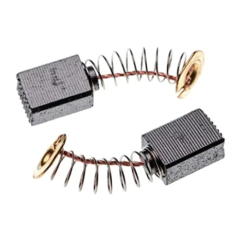 vhbw 2x Kohlebürste 6 x 9 x 12 mm kompatibel mit Makita RT0700C, TW0350, TD0101F, TW0200 Elektrowerkzeug + Feder