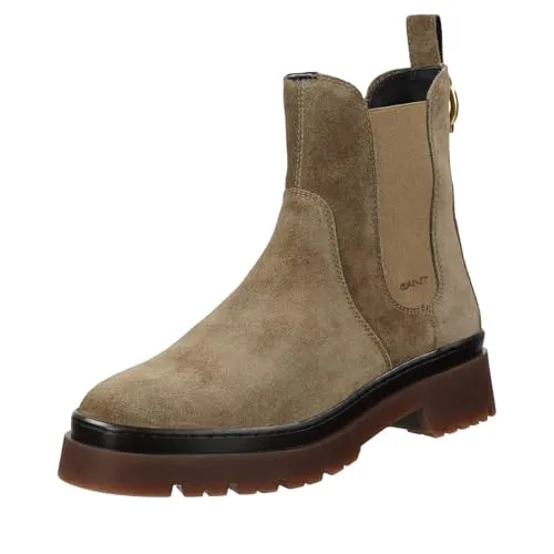 Gant Snowboots Veloursleder/Textil braun 38 EU - Wanderschuhe für Freizeit, aus hochwertigem Veloursleder/Textil, ideal für kalte Tage mit 4 cm Blockabsatz und rutschfester Gummisohle.