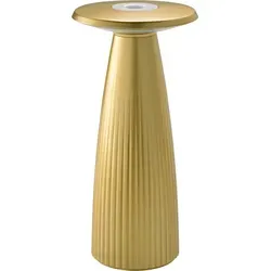 SIGOR Blumenvase Akku-Tischleuchte LED Nuflair 24cm in gold von Sigor