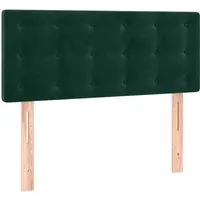 vidaXL Kopfteil Dunkelgrün 100x5x78/88 cm Samt von vidaXL