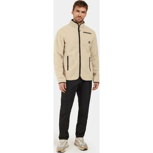 Didriksons Phoenix USX Fullzip Herrenjacke clay beige (569) XXL - Outdoor Freizeitjacke für Herren, aus weichem Fleece mit elastischen Bündchen für optimale Passform und Komfort, ideal für Abenteuer in der Natur.