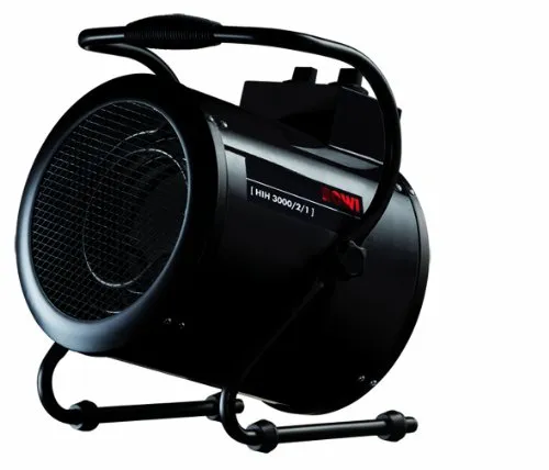 Rowi Industrie Heizgebläse 3000 W - Heizgebläse für Räume bis 90 m³, mit 2 Heizstufen (1500/3000 W) und sicherem Umkippschutz – ideal für Werkstätten und Baustellen.
